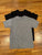 Wonder nation 2pc black & gray s/s knit shirts 14-16