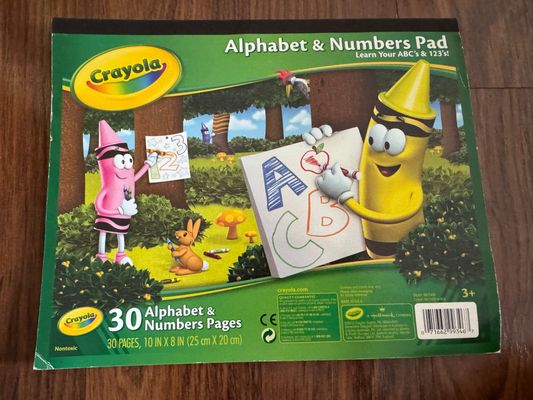 Crayola Alphabet and numbers pad