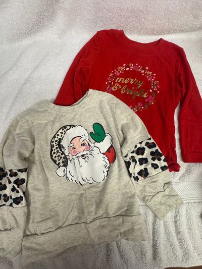 Girls Christmas Shirt Bundle Size 4T Girls Christmas Shirt Bundle Size 4T 4T