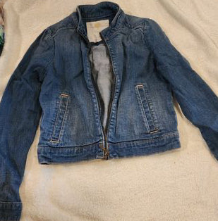 Tucker Tate medium wash blue denim jean jacket 7-8