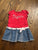 Faded glory with denim attached dress  3T