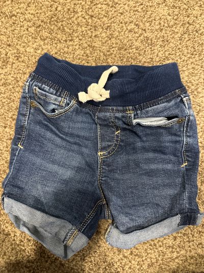 Old navy jean shorts Drawstring 12-18 Months