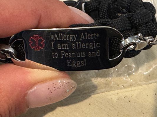 Brand New Allergy Bracelet for child Brand New Allergy Bracelet for child