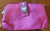 Macys NEW Beatiful pink 4 zipper compartments snap close