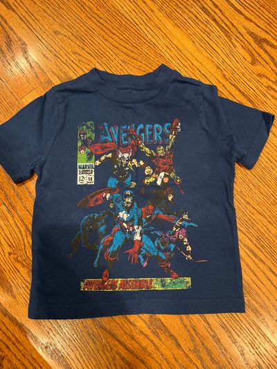 Avengers comic book tee  2T