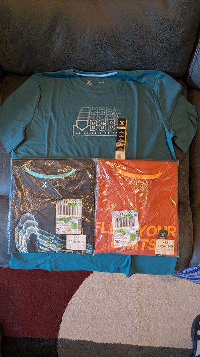 Xersion brand new husky baseball graphic image t-shirts 14-16