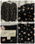Melloday blouse Black w peach pink flowers zipper back Women's - L