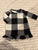 Kohls 18 inch doll black/white nightgown-perfect for American Girl doll