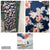 Blue dress Short sleeve dress Long with flowers Women's - L