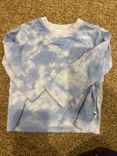 Baby gap blue tie dye long sleeve top  12-18 Months