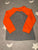 Long sleeve waffle shirt Gray and orange 12-18 Months