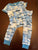 Old Navy shark pj set with short sleeves and pants  2T