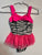 Koala Baby Hot Pink & Zebra Print Bathing Suit 9 Months