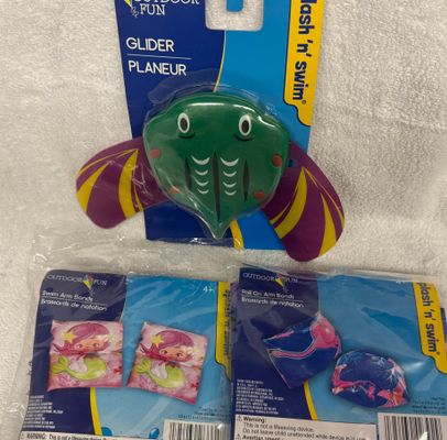 2 brand New sets of swimmies & splashNswim glider 2 brand New sets of swimmies & splash N swim glider