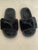 Puma Black furry slides 2 (Big Kid)