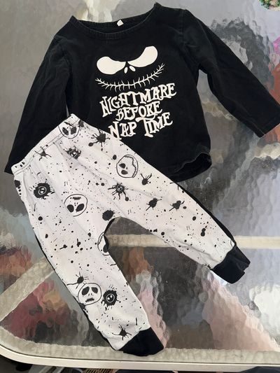 generic nightmare before nap time long sleep and pant set 12 Months