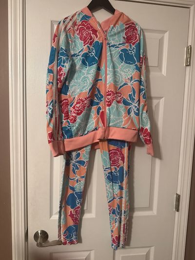 Adidas Flower Sweatsuit 14-16