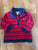 Polo Ralph Lauren Zip pullover striped sweater 12 Months