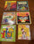 6 assorted school books one hardcover