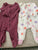 Carters Zip up pjs fish and floral size 3 months 0-3 Months