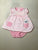 Carters Pink and white bodysuit dress  6 Months
