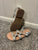 Silver staple sandal Worn once, like new. Silver straps sandal 11 (Lil' Kid)
