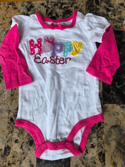 Koala Kids Long sleeved onesie Easter  3-6 Months