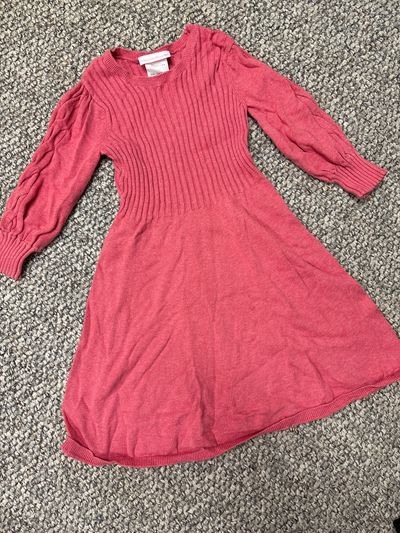 Bonnie Jean Girls pinks sweater dress 10-12