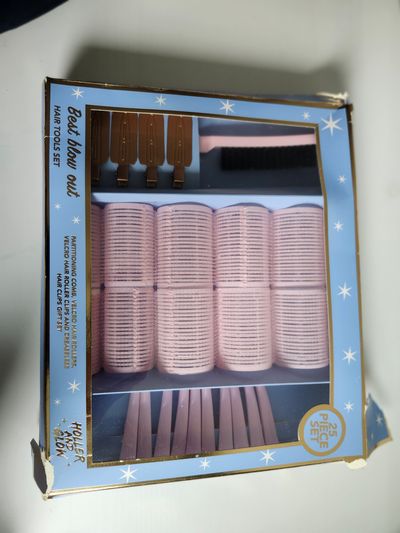 Hair rollers comb and clips New and sealed but box is damaged. inside is not damaged