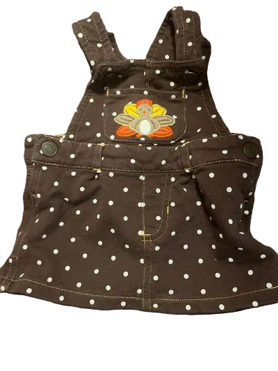 Carters Thanksgiving overall dress  3 Months