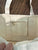 Cream tote bag Mommy tote bag with zipper pocket 2 available