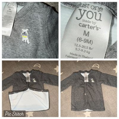 Carters Long sleeve sweater button down 6-9 Months