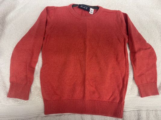 Childrens Place Boys Coral/salmon colored Sweater. EUC 4T