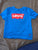 Levis Blue short sleeve shirt with red logo 2T
