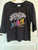 Girl Scouts 3-4 length sleeved black top Size Medium - 10-12 Women's - M