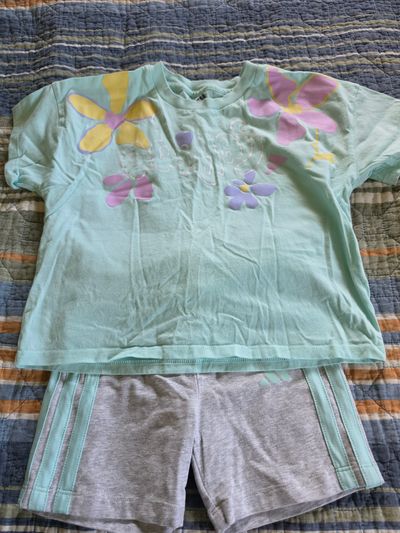 Adidas Two Piece Mint Short Set 6T/6