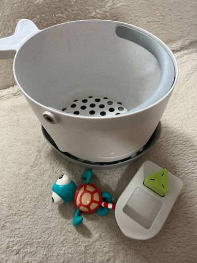 Skip hop Bark bucket like NEw with toys