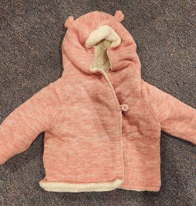 Baby Gap Sherpa lined pink jacket 0-3 Months