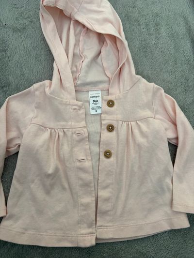 Carters Button hooded cardigan 9 months 6-9 Months