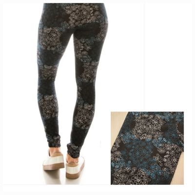 LEGGINGS MULTICOLOR Green & blue Women's - S