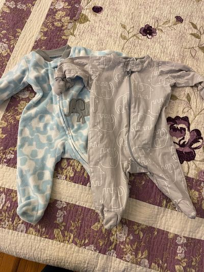 N/a NB size Elephants Sleepers 0-3 Months
