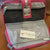Macys NEW Beatiful pink 4 zipper compartments snap close