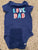 Carters Navy love Dad short sleeve onesie top  6 Months