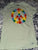 Phluid Project Pastel green t shirt with rainbow flower peace sign Women's - S
