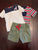 Wonderkids set of two short sleeved tees and Pair of shorts 3T