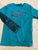 Under Armour teal long sleeve short Beast squad 7-8