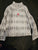 Old Navy fleece jacket features a grey and white snowflake 6T/6