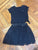 Black t shirt ruffle skirt athletic wear fit girls 7/8 7-8