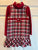Gymboree Long sleeve red turtleneck with matching plaid jumper 6T/6