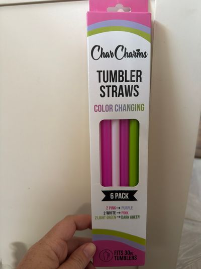 New CharCharms Rumbler straws Color changing